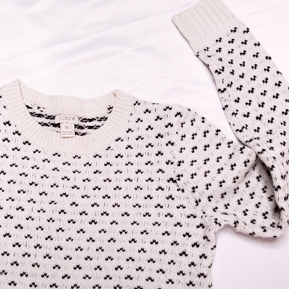 J. Crew Warm spunFair Isle Sweater in chevron dot - Picture 3 of 6